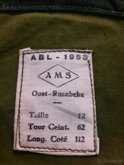 Belgické vojenské kalhoty ABL 1954 - 4