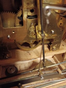 Gustav Becker krbové stolní hodiny starožitný - 4