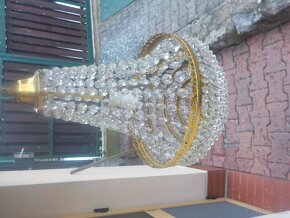 staré skleněné a mosazné lustry,lampy a svítidla - 4