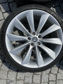 Sada Alu disky 21”+ pneu Tesla model S, Silver Turbine - 4