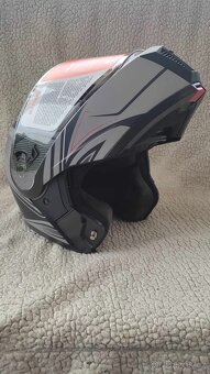 Výklopná helma na motorku. Nová - 4