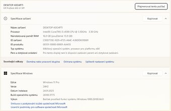 HP ProDesk 600 G1 SFF i5 16GB RAM SSD win 11Pro - 4