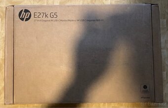 Monitor HP E27k G5 4K – nový, pouze rozbalený - 4