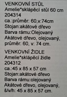 Zahradní nábytek z akátového dřeva - 4