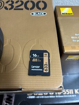 Nikon D3200, objektiv 18-55, SD karta - 4