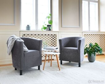 Křeslo Hejls šedé Jysk - 4