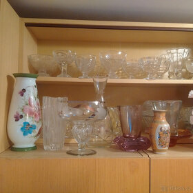 Retro vázy vázičky, hutní sklo - 4