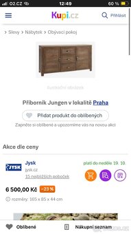 Prodám set nábytku – divoký dub - 4