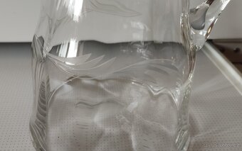 Starý skleněný džbán / 1,5L. - 4