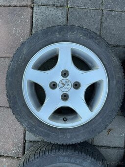Prodám zimní sadu ALU kol Peugeot 206 - 4