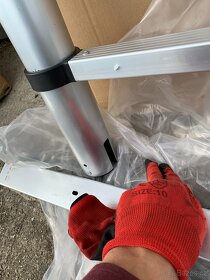 380 cm teleskopický hliníkový žebřík skládací 4.8m - 4