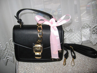 LUXUSNI NOVA KABELKA - ŽLUTE KOVANI- RUŽOVA MAŠLE - 4