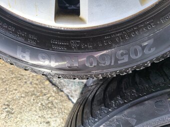 Zimní kola16" Semperit,205/60 r16, Audi, Škoda,VW, - 4