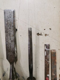 Truhlářské nářadí, dláta. - 4