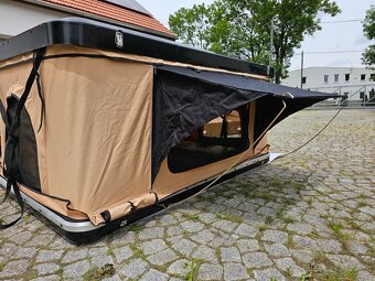 Střešní stan khaki pro auto, zvednutý, pevný ABS - 4