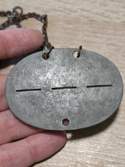 Německá ID známka - radiový operátor na řetězu - 4