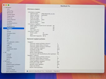 MacBook Pro M1 2020 /8GB RAM/512GB SSD/Záruka 98% BATERIE - 4