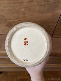 Čínská porcelánová váza, smalt - 4