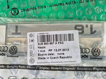 Nový originál nápis \"SUPERB 1.8 T"\ pro Škoda Superb I  - 4