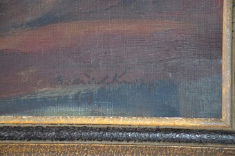 Galerijní prof. Bedřich Knopp - olej na plátně - 4