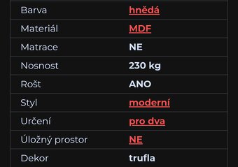 Prodám novou nerozbalenou postel King Size - 4