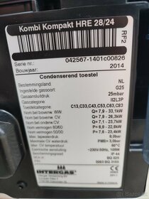 Prodám plynový kondenzačný kotel INTERGAS HRE 28/24 - 4