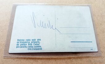 Vojta Merten, herec, autogram, reklamní pohlednice, rok 1939 - 4