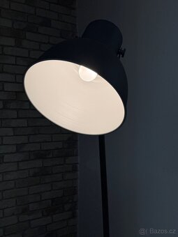 Stojací lampa – industriální styl, antracitová - 4
