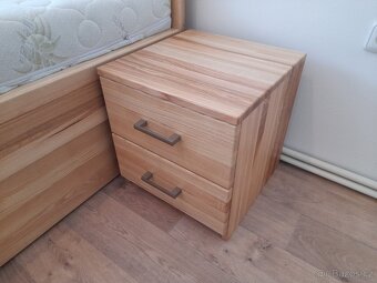 nová jasanová masivní postel, nosnost 700kg, odvezu,smontuji - 4