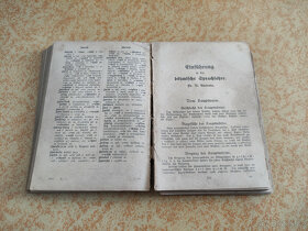 Česko - německý a německo-český kapesní slovník z roku 1923 - 4