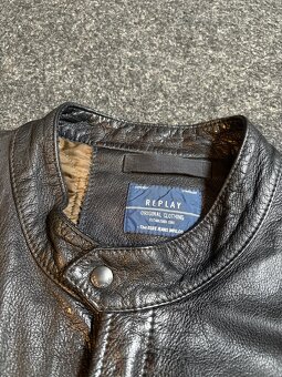 Pánská kožená Replay bunda - 4