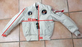 NOVÝ pánský béžový bomber NASA  Apollo II - M - 4