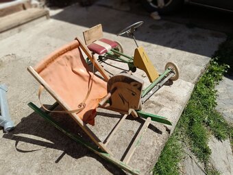 Retro houpací kůň a šlapací motokára - 4
