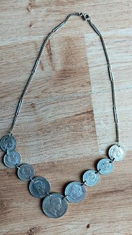 Stříbrný Náhrdelník s mincemi - 4