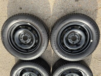 4ks zánovních plech disků 15" 4X108, Fiesta, pneu 99% - 4