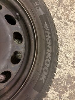 Plechové disky R16 + zimní pneu Škoda Octavia - 4