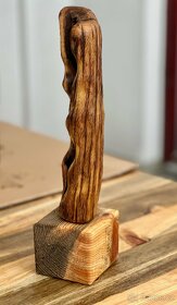 Socha soška dřevo DRIFT WOOD abstrakce Hand Made. Dárek - 4