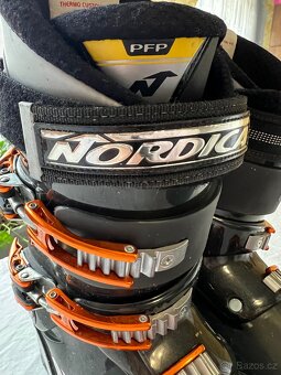 Nordica lyžáky lyžařské boty černooranžové - 4