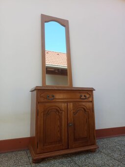 Rustikální předsíň, komoda, zrcadlo, masív - 4