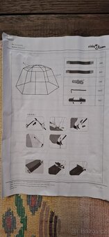Stan na bazén textil 660 x 580 x 250 cm modrý - 4
