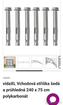 Polykarbonátový přístřešek nad vchodové dveře - 4