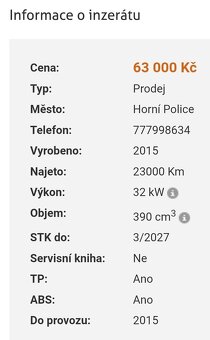 Prodám nebo vyměním Ktm Duke 390 - 4