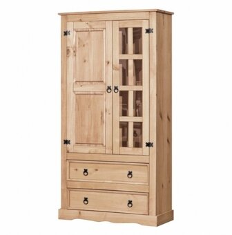 Dřevěná vitrína CORONA vosk 16254 - 4