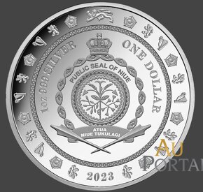 Stříbrná mince král Karel 3, korunovace - 4