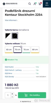 Nový drezurní podbřišník KENTAUR STOCKHOLM 70cm - 4