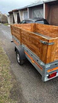 Přívěs Temared s dřevěnou nástavbou a ručně vyklápěcí - 4