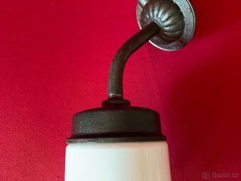 lampa starožitná litinová nástěnná lampa světlo lustr - 4