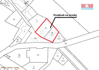 Prodej pozemku k bydlení, 594 m2 v obci Dlažkovice - 4