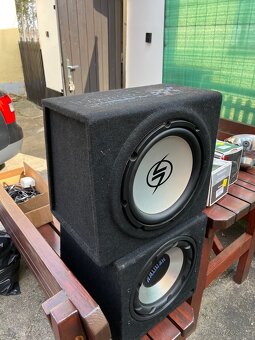 Subwoofer Crunch-Lightning Zesilovač Toxic + Kabeláž - 4