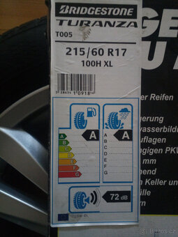 Originál alu kola Mitsubishi 17+letní pneumatiky Bridgestone - 4